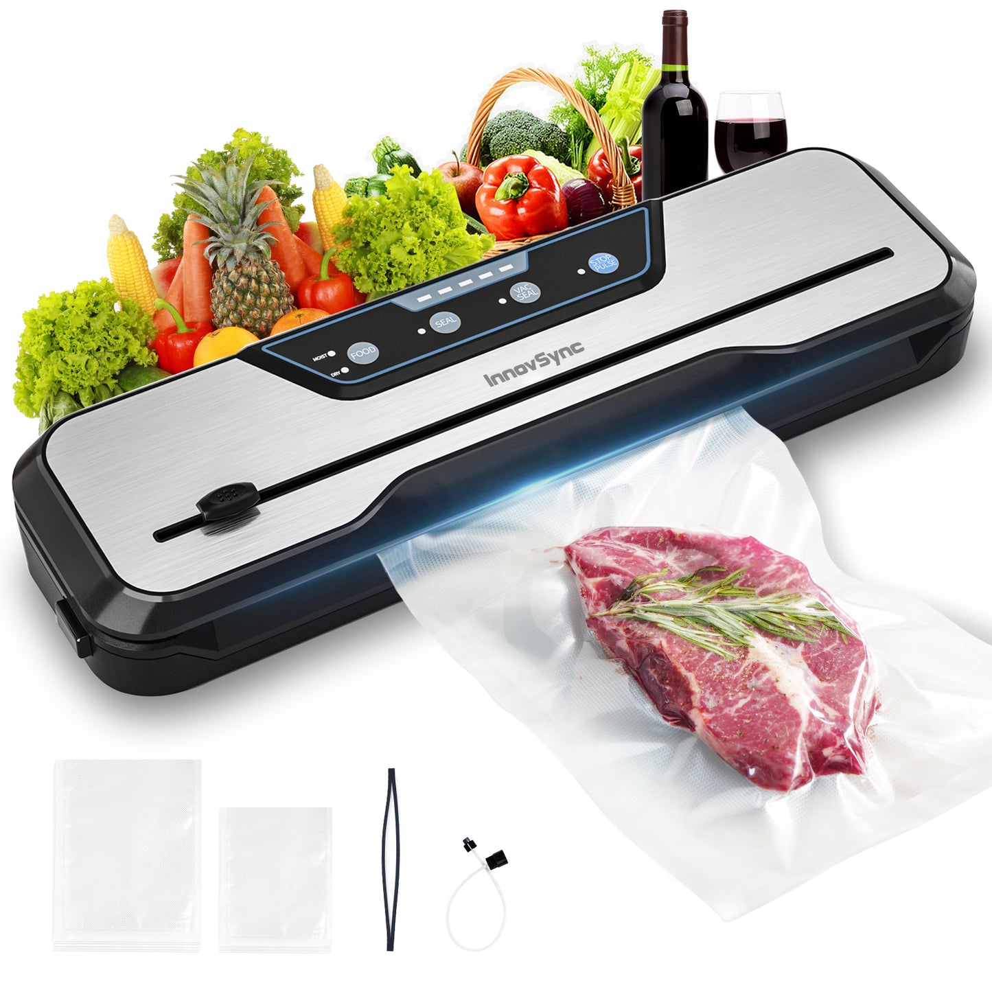 Innovsync 8-In-1 Powerful Food Vacuum Sealer
