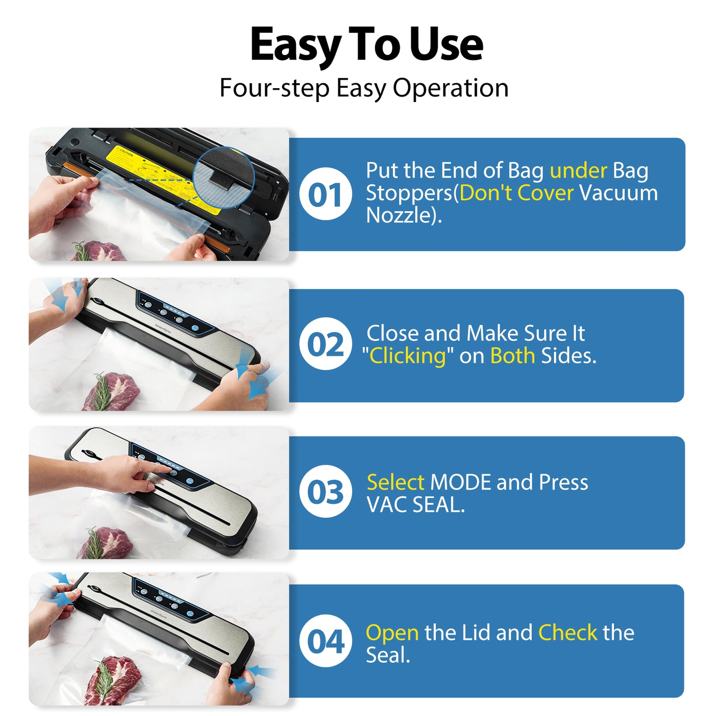 Innovsync 8-In-1 Powerful Food Vacuum Sealer