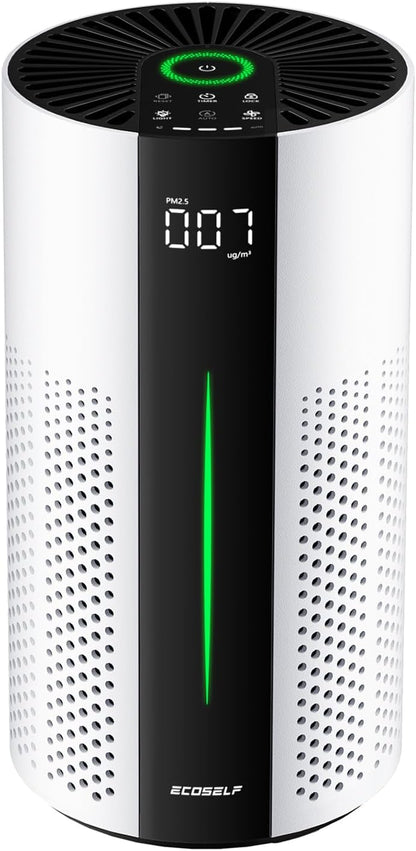Air Purifiers for Home Large Room up to 1800 Ft², Air Purifiers for Bedroom 360° Air Intake with Smart Auto Mode, HEPA Air Purifier, Air Cleaner for Smoke PoIIen Pet Dander, HAP609