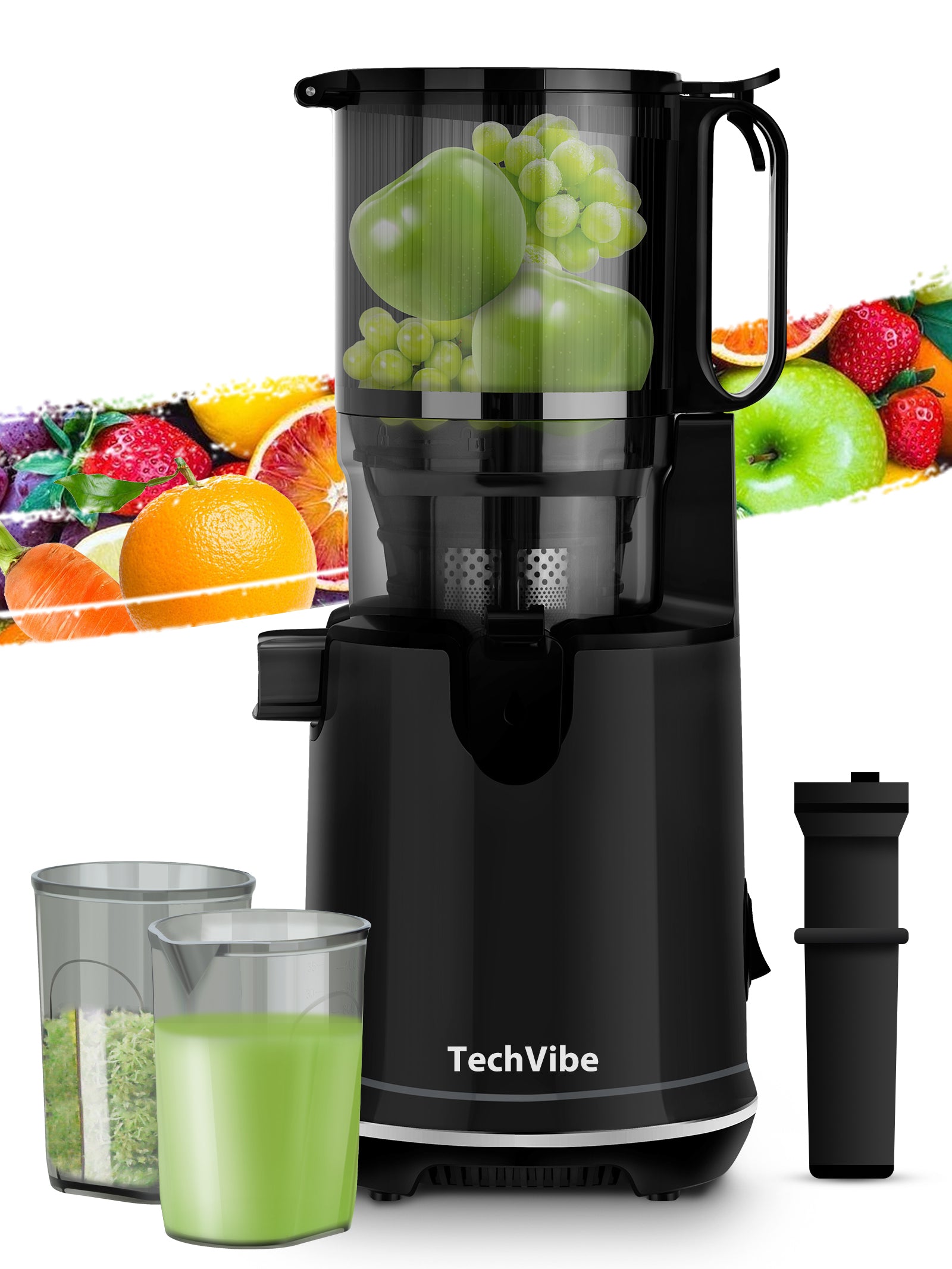 TechVibe Masticating Juicer-Black – ecoself